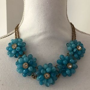 2/$5 NY & Co. Teal Flower Necklace FINAL PRICE